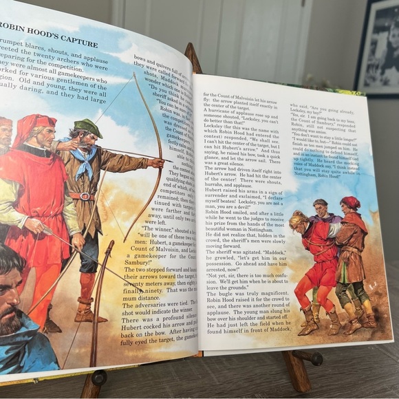1997 The Legend If Robin Hood Large Story Picture Book - Picture 10 of 11